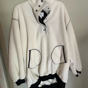 PULLOVER FAUX SHERPA BDG URBAN